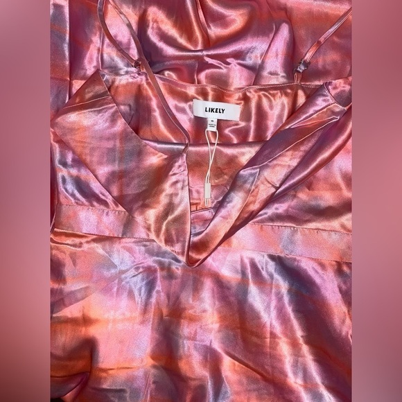 LIKELY Vittoria Tie Dye Satin Midi Dress 💕 NWT size 0 and 4 - Picture 16 of 16